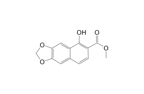 Methyl naphtho[2,3-d]-(1,3)-dioxole-5-hydroxy-6-carboxylate