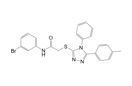 N-(3-bromophenyl)-2-{[5-(4-methylphenyl)-4-phenyl-4H-1,2,4-triazol-3-yl]sulfanyl}acetamide