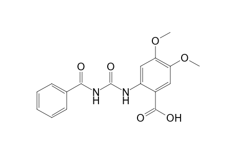 2-( 3'-Benzoylureido)-4,5-dimethoxybenzoic acid