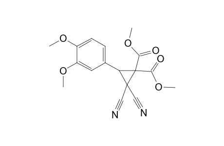 1,1-Dimethyl 2,2-dicyano-3-(3,4-dimethoxyphenyl)cyclopropane-1,1-dicarboxylate