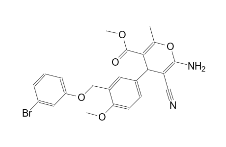 methyl 6-amino-4-{3-[(3-bromophenoxy)methyl]-4-methoxyphenyl}-5-cyano-2-methyl-4H-pyran-3-carboxylate