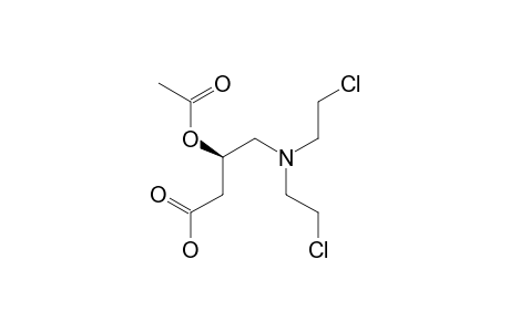 (R)-3-ACETYLOXY-4-[N,N-BIS-(2-CHLOROETHYL)-AMINO]-BUTYRIC-ACID