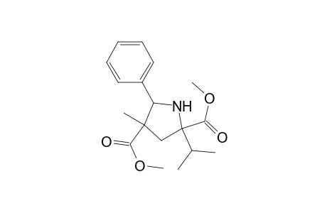 2,4-Pyrrolidinedicarboxylic acid, 4-methyl-2-(1-methylethyl)-5-phenyl-, dimethyl ester, (2.alpha.,4.alpha.,5.alpha.)-(.+-.)-