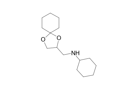 1,4-dioxaspiro[4.5]decane-2-methanamine, N-cyclohexyl-