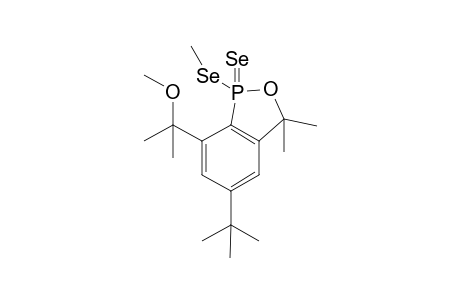 5-t-Butyl-3,3-dimethyl-7-(1-methoxy-1-methylethyl)-1-methylselenyl-2-oxa-1-phosphaindan 1-selenoxide