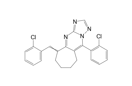 5-(2-chlorobenzylidene)-10-(2-chlorophenyl)-6,7,8,9-tetrahydro-5H-cyclohepta[d][1,2,4]triazolo[1,5-a]pyrimidine