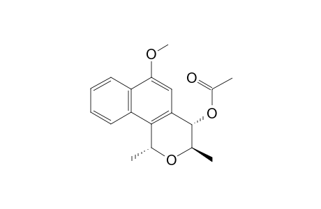 Rel-(1R,3R,4S)-4-Acetoxy-3,4-dihydro-6-methoxy-1,3-dimethylnaphtho-[1,2-c]pyran