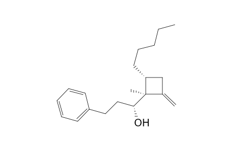 (R*,1'S*,4'R*)-1-(1'-Methyl-2'-methylene-4'-pentylcyclobutyl)-3-phenylpropan-1-ol