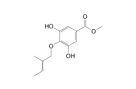 4-O-(2-Methyl-2-butenyl)-3,5-dihydroxybenzoic Acid Methyl Ester