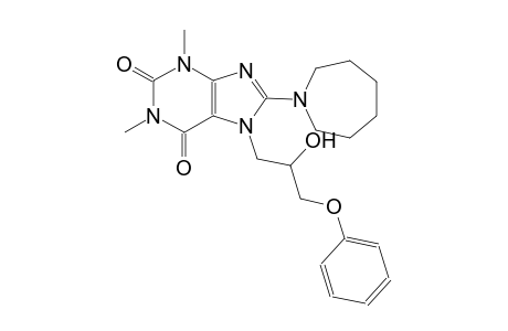 8-hexahydro-1H-azepin-1-yl-7-(2-hydroxy-3-phenoxypropyl)-1,3-dimethyl-3,7-dihydro-1H-purine-2,6-dione
