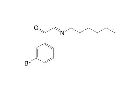 2-(3-Bromophenyl)-N-hexyl-2-oxo-ethanimine