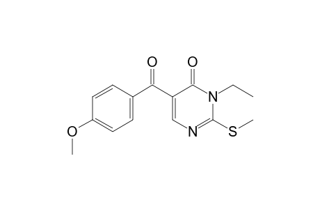 3-Ethyl-5-(4-methoxybenzoyl)-2-(methylthio)pyrimidin-4(3H)-one