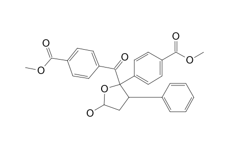 5-Hydroxy-2-[p-(methoxycarbonyl)phenyl]-2-[4'-(methoxycarbonyl)phenylcarbonyl]-3-phenyl-tetrahydrofuran