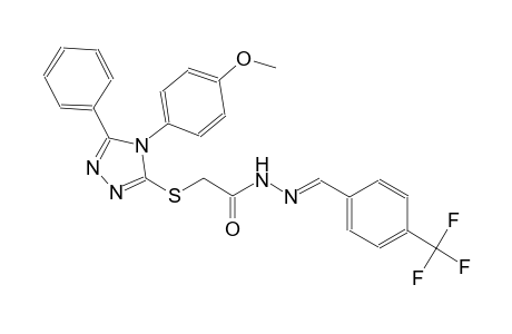 2-{[4-(4-methoxyphenyl)-5-phenyl-4H-1,2,4-triazol-3-yl]sulfanyl}-N'-{(E)-[4-(trifluoromethyl)phenyl]methylidene}acetohydrazide