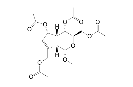[1R-(1.alpha.,3.alpha.,4.beta.,4a.alpha.,5.beta.,7a.alpha.)]-4,5-(Diacetoxy)-3,7-[(diacetoxy)methyl]-3,4,4a,5,7a-pentahydro-1-methoxycyclopenta[c]pyran