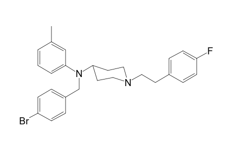N-4-Bromobenzyl-1-[2-(4-fluorophenyl)ethyl]-N-3-methylphenylpiperidin-4-amine