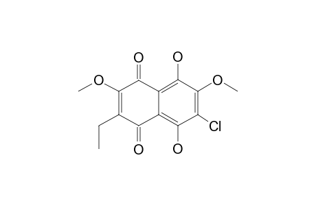 6-CHLORO-3-ETHYL-5,8-DIHYDROXY-2,7-DIMETHOXY-1,4-NAPHTHOQUINONE