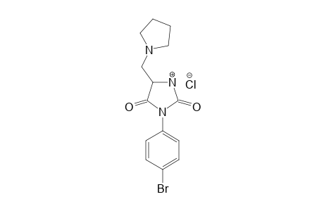 3-(4-BROMOPHENYL)-5-(PYRROLIDIN-1-YLMETHYL)-IMIDAZOLIDINE-2,4-DIONE-HYDROCHLORIDE