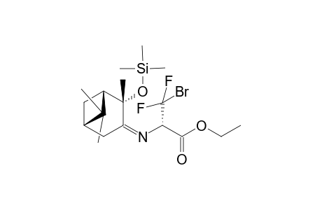(1'S,2'S,5'S,2S)-Ethyl 2-[(2'-trimethylsiloxypinylidene)amino]-3-bromo-3,3-difluoropropanoate