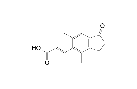 E-2,3-Dihydro-4,6-dimethyl-1H-inden-1-one-5-propenoic acid