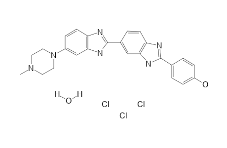2'-(4-hydroxyphenyl)-5-(4-methyl-1-piperazinyl)-2,5'-bi-1H-benzimidazole trihydrochloride hydrate