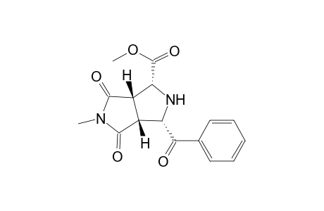 Pyrrolo[3,4-c]pyrrole-1-carboxylic acid, 3-benzoyloctahydro-5-methyl-4,6-dioxo-, methyl ester, (1.alpha.,3.alpha.,3a.beta.,6a.beta.)-