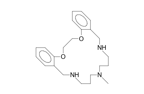 1,12,16-Triaza-3,4:9,10-dibenzo-16-methyl-5,8-dioxa-cyclononadecane