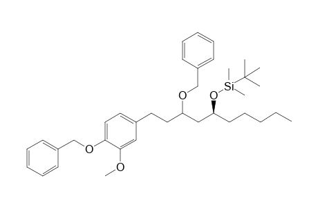 ({(5S)-3-(Benzyloxy)-1-[4-(benzyloxy)-3-methoxyphenyl]decan-5-yl}oxy)(tert-butyl)dimethylsilane