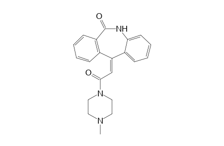 Piperazine, 1-[(5,6-dihydro-6-oxo-11H-dibenz[b,e]azepin-11-ylidene)acet