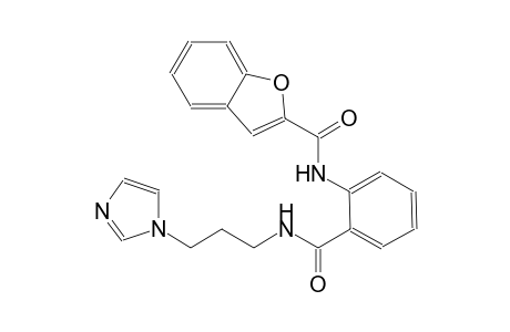 2-benzofurancarboxamide, N-[2-[[[3-(1H-imidazol-1-yl)propyl]amino]carbonyl]phenyl]-