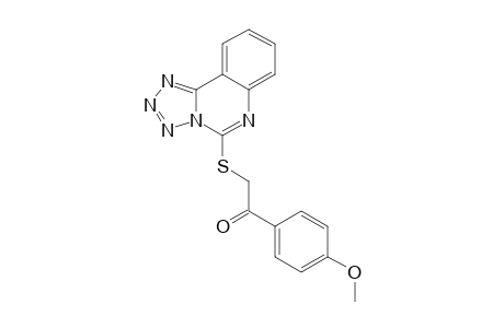 1-(4-METHOXYPHENYL)-2-(TETRAZOLO-[1,5-C]-QUINAZOLIN-5-YL-THIO)-ETHANONE