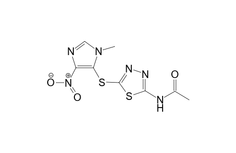 2-[(1-Methyl-4-nitro-5-imidazolyl)thio]-5-acetamido-1,3,4-thiadiazole