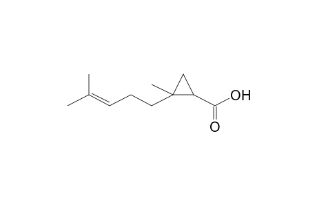 Cyclopropanecarboxylic acid, 2-methyl-2-(4-methyl-3-pentenyl)-, trans-(.+-.)-