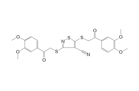 3,5-bis{[2-(3,4-dimethoxyphenyl)-2-oxoethyl]sulfanyl}-4-isothiazolecarbonitrile