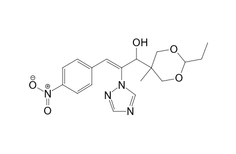 1H-1,2,4-Triazole-1-ethanol, alpha-(2-ethyl-5-methyl-1,3-dioxan-5-yl)- beta-[(4-nitrophenyl)methylene]-