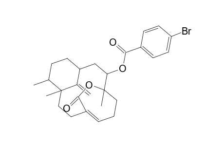 Benzoic acid, 4-bromo-, 1,7,8-trimethyl-17-methylene-16-oxo-15-oxatricyclo[9.3.2.1(4,8)]heptadec-11-en-2-yl ester, [1R-(1R*,2S*,4R*,7S*,8R*)]-
