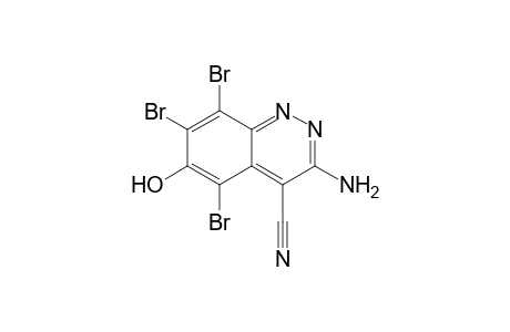 3-Amino-5,7,8-tribromo-6-hydroxycinnoline-4-carbonitrile