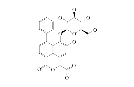 3-CARBOXY-5-HYDROXY-6-O-BETA-D-GLUCOPYRANOSYL-7-PHENYL-3H-BENZO-[DE]-ISOCHROMEN-1-ONE