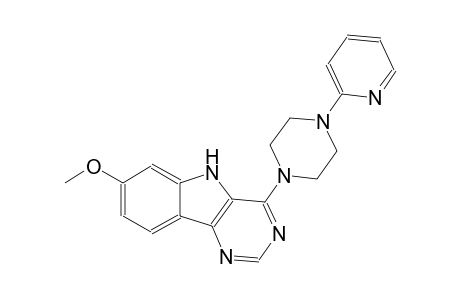 methyl 4-[4-(2-pyridinyl)-1-piperazinyl]-5H-pyrimido[5,4-b]indol-7-yl ether