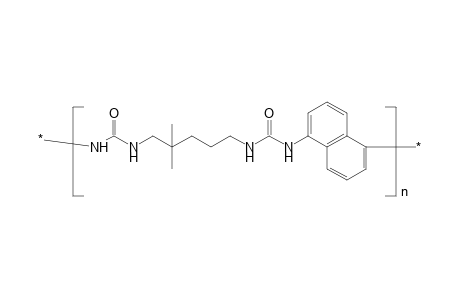 Poly(ureylene-2-dimethylpentamethyleneureylene-1,5-naphthylene); copoly(urea), aliphatic-aromatic