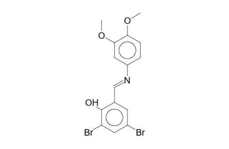 4-(2-Hydroxy-3,5-dibromobenzylideneamino)veratrole