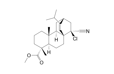 METHYL-(4-ALPHA,15-BETA)-15-CHLORO-15-CYANO-13-(1-METHYLETHYL)-17,19-DINORATIS-13-EN-4-CARBOXYLATE