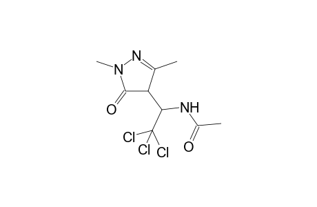 1,3-Dimethyl-4-[1-(N-acetylamino)-2-trichloroethyl]-2-pyrazoline-5-one