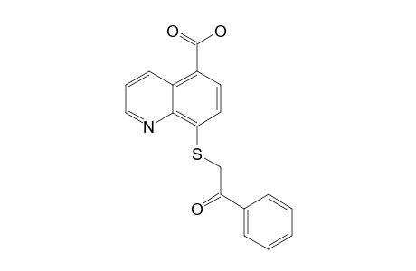 5-CARBOXY-8-[1-(2-PHENYL-2-OXO)-ETHANE]-THIOQUINOLINE