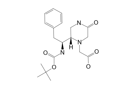 2-[(2S)-[(1S)-[(TERT.-BUTOXYCARBONYL)-AMINO]-2-PHENYL-ETHYL]-5-OXOPIPERAZIN-1-YL]-ACETIC-ACID