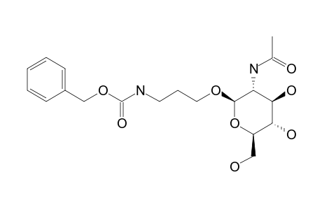 3-(BENZYLOXYCARBONYLAMINO)-PROPYL-2-ACETAMIDO-2-DEOXY-BETA-D-GLUCOPYRANOSIDE