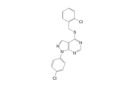 2-chlorobenzyl 1-(4-chlorophenyl)-1H-pyrazolo[3,4-d]pyrimidin-4-yl sulfide