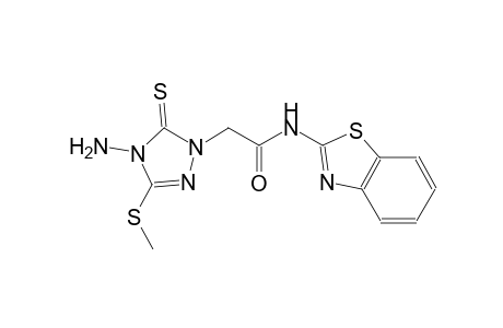 2-[4-amino-3-(methylsulfanyl)-5-thioxo-4,5-dihydro-1H-1,2,4-triazol-1-yl]-N-(1,3-benzothiazol-2-yl)acetamide