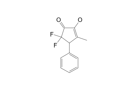 5,5-DIFLUORO-2-HYDROXY-3-METHYL-4-PHENYL-2-CYCLOPENTEN-1-ONE
