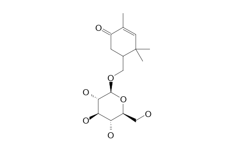 1,1,5-TRIMETHYL-2-HYDROXYMETHYL-5-CYCLOHEXENE-4-ONE-O-BETA-D-GLUCOPYRANOSIDE